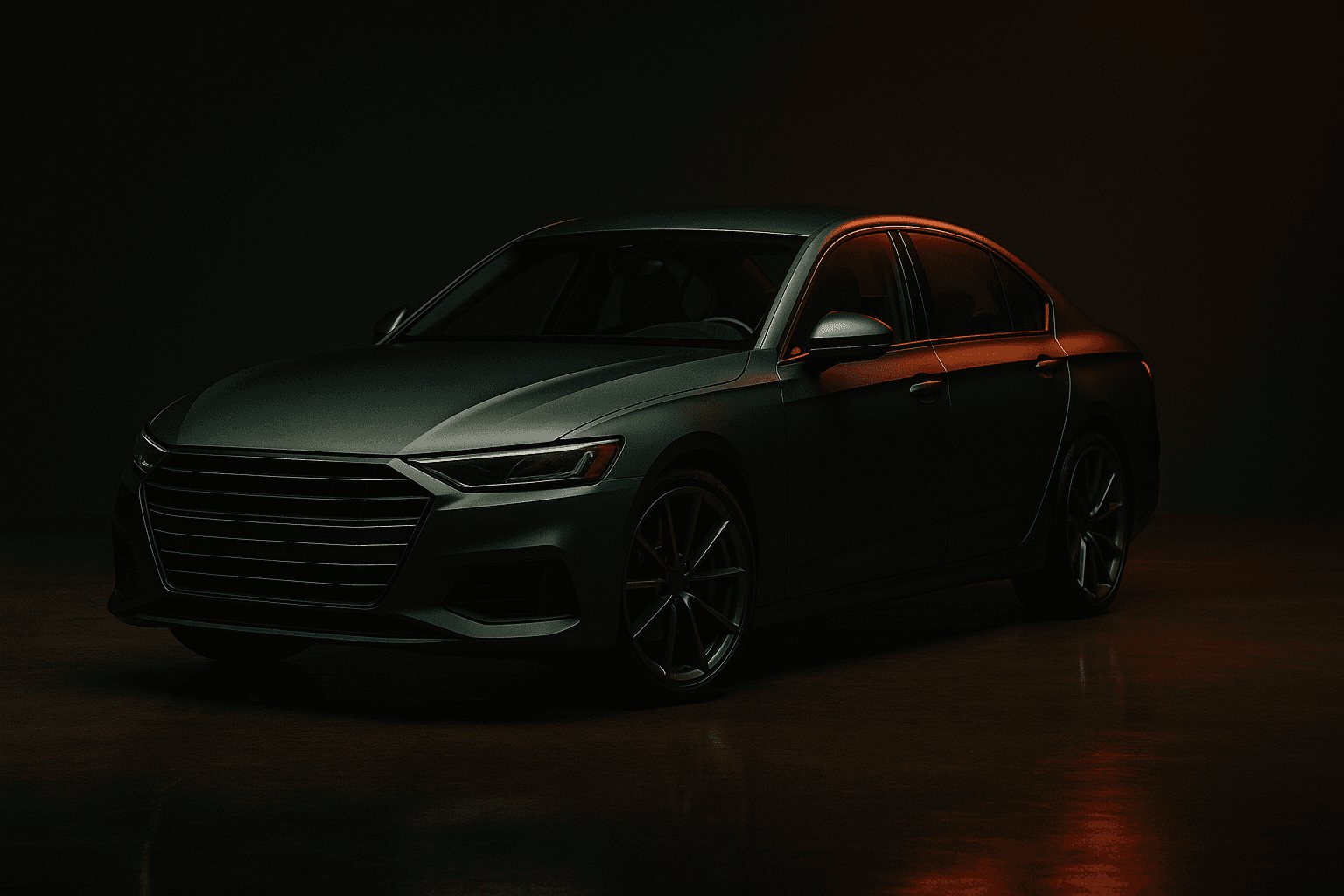 Vehicle Wrap concept - Matte midnight forest green