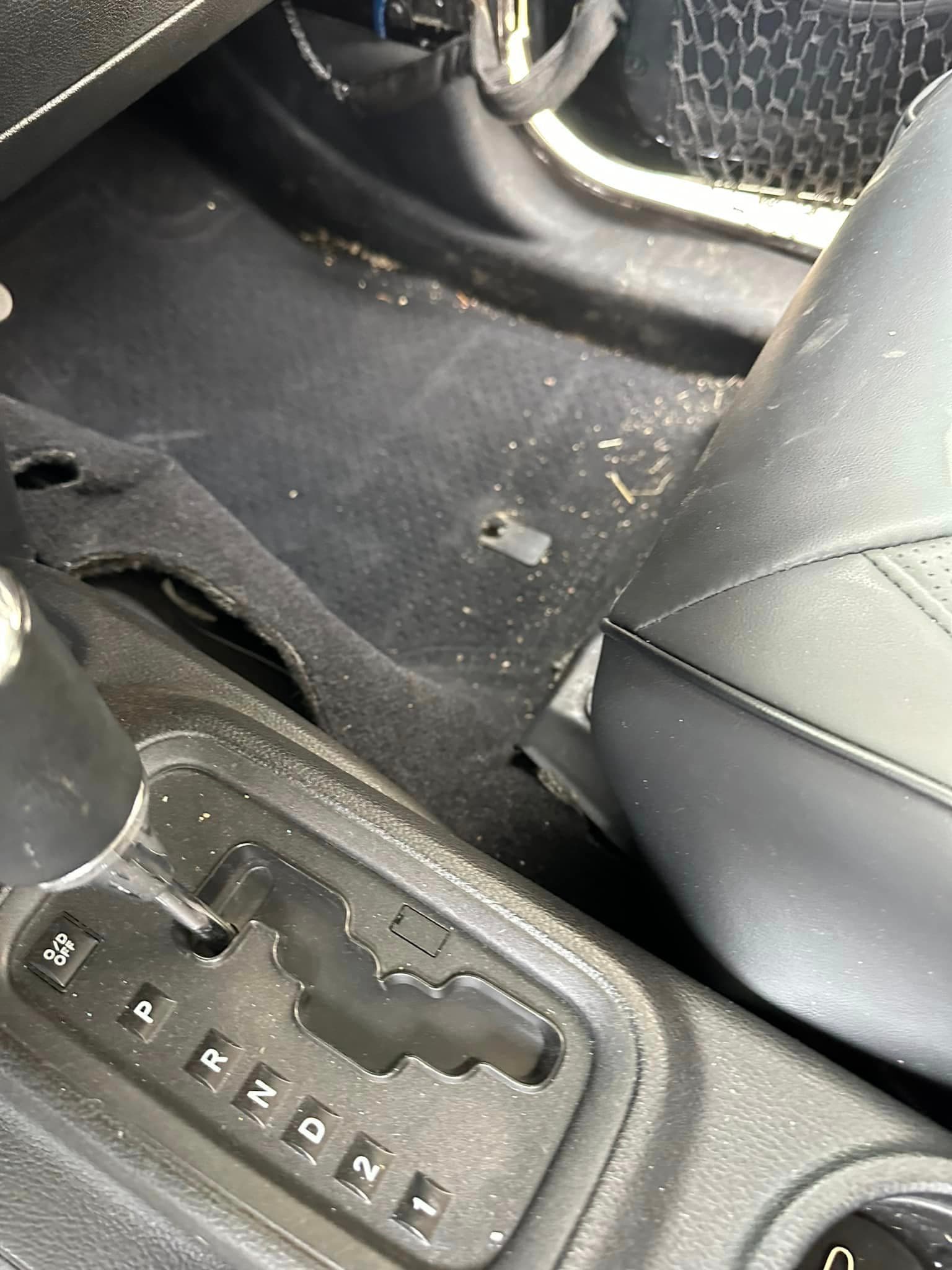 Auto Detailing - Jeep Wrangler floor cleaning - Professional Detailing Wisconsin Dells